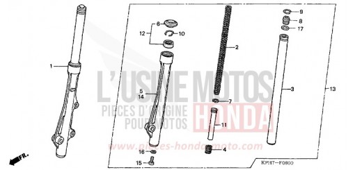FRONT FORK ANF1253 de 2003